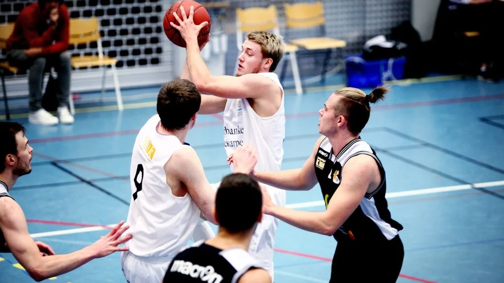 Hannes Widell var Eskilstuna Baskets bäste poängplockare tillsammans med kanadensaren Felix Adjei på 20 poäng.