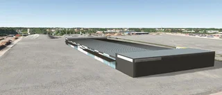 Byggplaner vid logistikcentrum