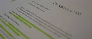 Svidande kritik levereras i anonymt brev