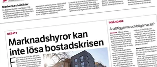 Insändare: Debattartiklar får för stort utrymme
