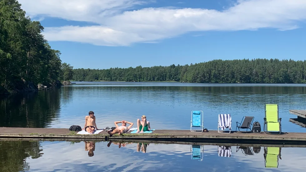 Under juni månad stod svalkande bad på mångas agenda, inte minst den 27 juni.  