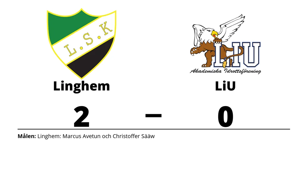 Linghems SK vann mot LiU AIF FK