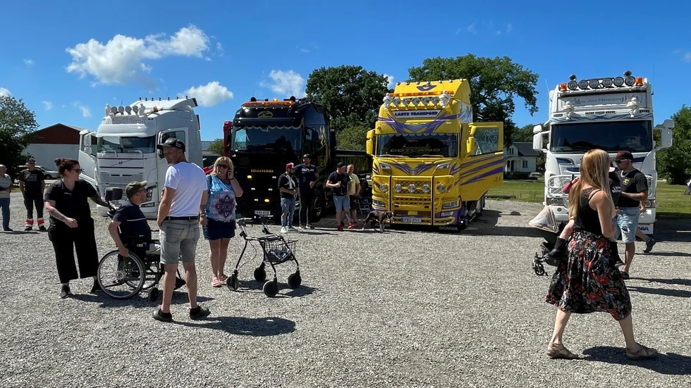 22 lastbilar fanns att beskåda på träffen.