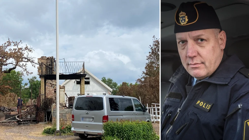 Jonas Eronen, presstalesperson på Uppsalapolisen, berättar att mycket tyder på att kvinnan som befaras omkommen fanns kvar i huset. Under måndagsmorgonen skickade polisen ut spårhundar. 