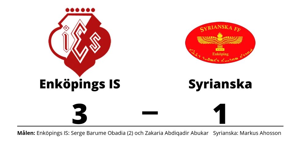 Enköpings IS vann mot Syrianska FF