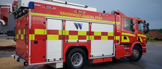 Epa-traktor i brand vid Bredviksberget   