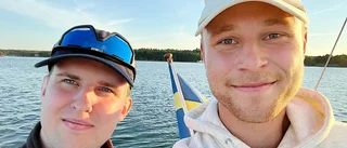 Elias och Fabian fångade raketljuset: "En alien – eller en bomb"? · Se filmen här