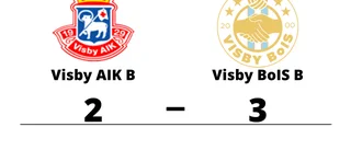 Seger för Visby BoIS B i toppmötet med Visby AIK B