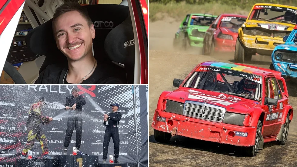 Viktor Johansson från Älvsbyn leder Rally X med en deltävling kvar.