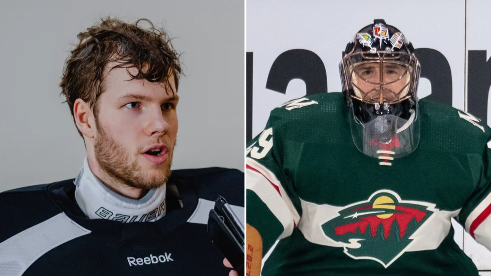 24-årige Filip Gustavsson och 37-årige Marc-André Fleury ska bilda målvaktspar i Minnesota.