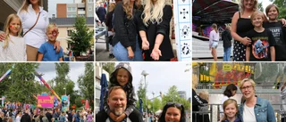 Många festivalbesökare under torsdagen– tivoli, quiz och ansiktsmålningar var några av aktiviteterna
