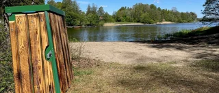 Farligt järnrör vid hundbadet borttaget av dykare 