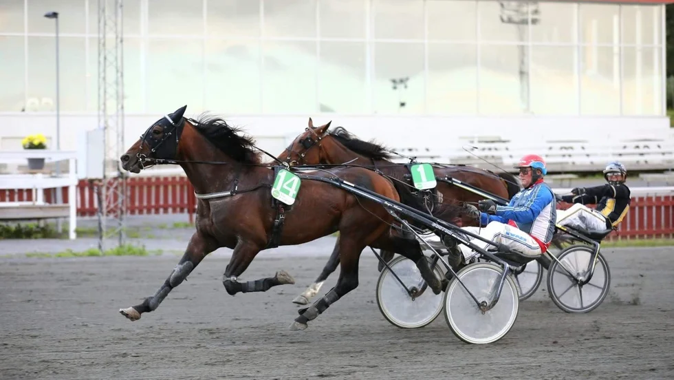 Barolo Gene vinner fjärde starten av fem möjliga i Roger Nilssons regi. Västerbo Lacamilla (Sandra Eriksson) spurtar bra som tvåa.