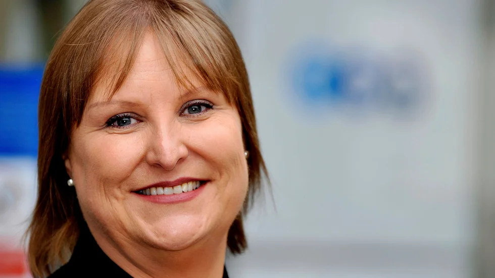 Alison Brittain tar över som ordförande för Premier League och blir historisk. Arkivbild.