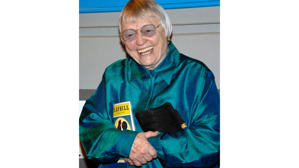 Pat Carroll på Broadwaypremiären av "Den lilla sjöjungfrun" 2008. Carroll gjorde rösten till den elaka häxan Ursula i Disneys filmversion 1989. Arkivbild.