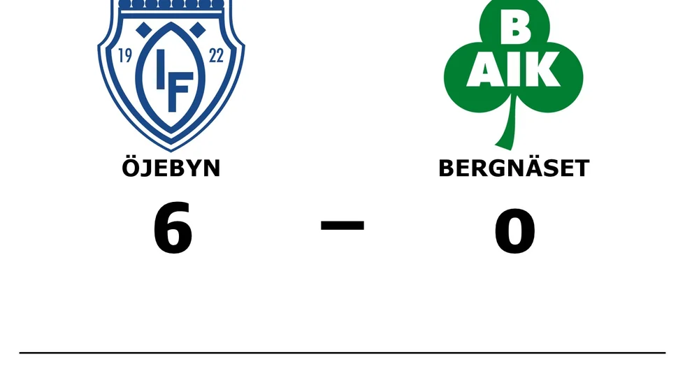 Öjeby IF vann mot Bergnäsets AIK 3