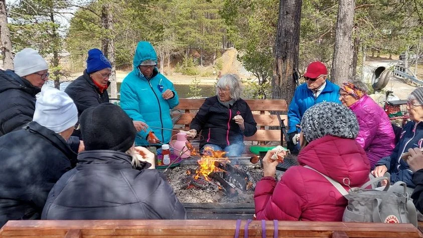 SPF Fjällvinden åt lunch ute.