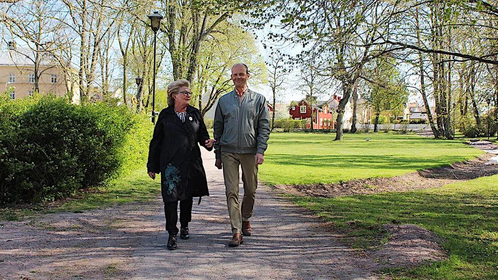 Dessie Forsén och Göran Fältgren vill att klimatfrågorna ska komma mer i fokus i kommunen.