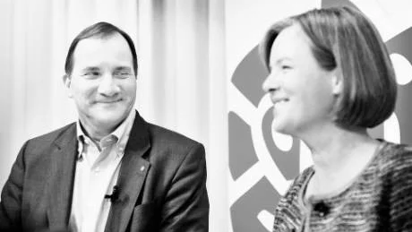 En klok och handlingskraftig partisekreterare, Carin Jämtin, tog kommandot och utskottet kunde på fem dagar enas om förslaget med Stefan Löfven till ny partiordförande. 
foto: tomas oneborg/ scanpix