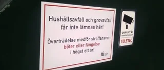 Du kan få fängelse om du missbrukar sopor