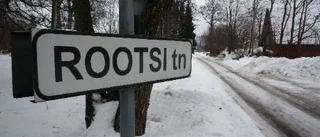 Första vattenpölarna på gatan