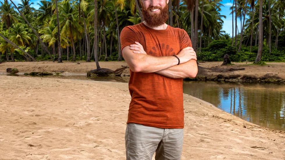 Filip Johansson i "Robinson". Pressbild.
