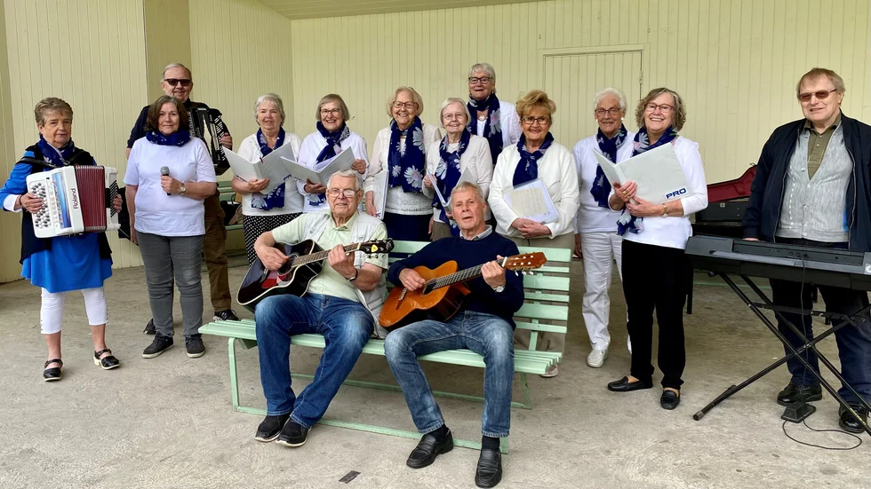 PRO-gänget Seniordraget repeterar för att bjuda stans äldre på musikunderhållning i stadsparken tre onsdagar med start den 29 juni.