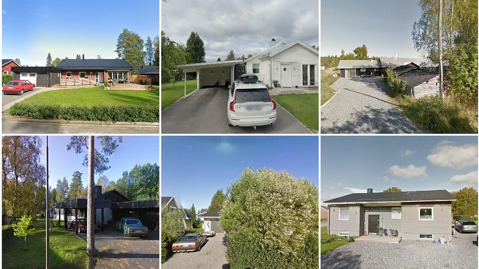 Förargatan 24, Stapelgränd 12, Nordanträsk 24, Hedgatan 3, Hektarvägen 55 och Linvägen 1