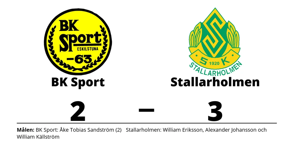 BK Sport förlorade mot Stallarholmens SK