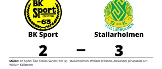 Åke Tobias Sandström enda målskytt när BK Sport föll
