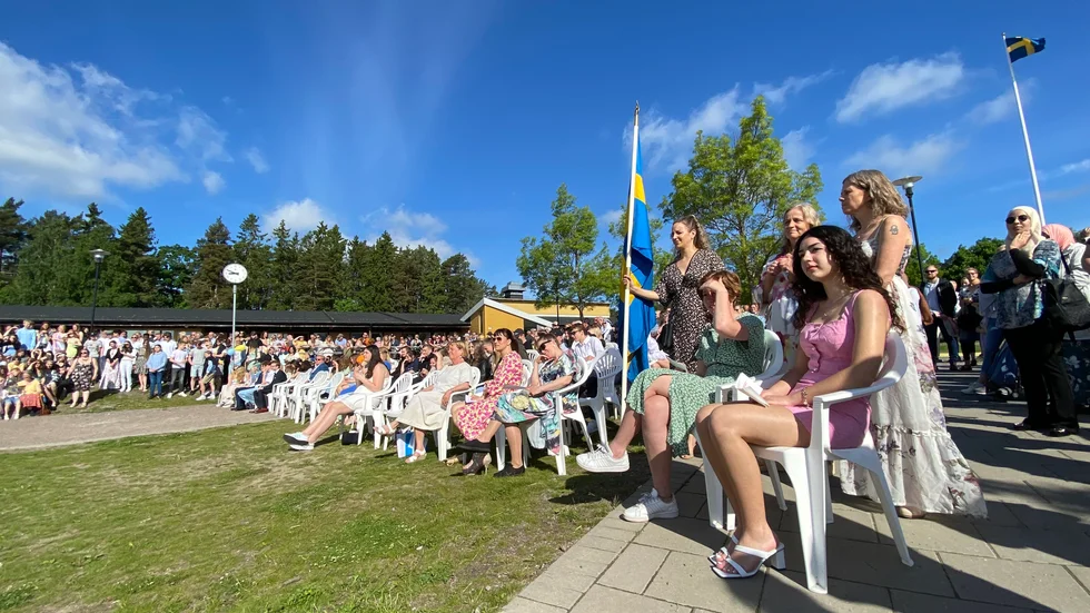 På Fornbyskolan i Vagnhärad var stämningen hög när det firades skolavslutning, under torsdagen.