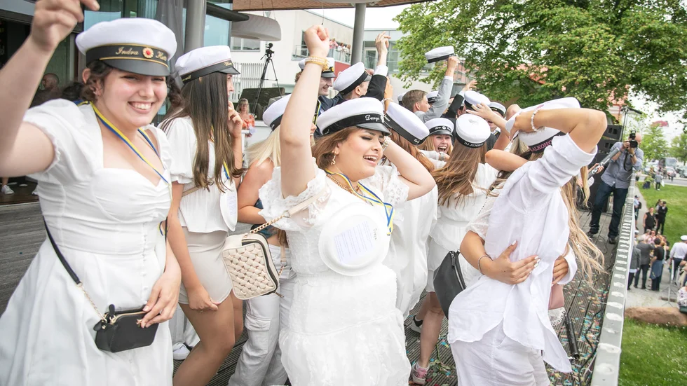 Studenten för Wisbygymnasiet 2022.