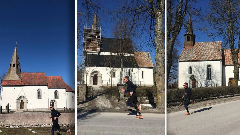 Dennis Selsborg vid Atlingbo kyrka, Björke kyrka och Roma kyrka.