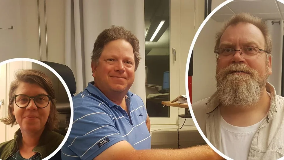 Malena Bendelin Gotlänningen, Mats Linder Gotlands Allehanda och Erik Fransson Gotlands Folkblad
