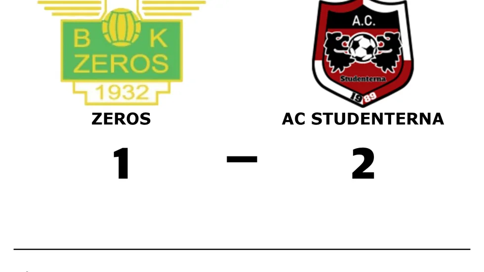 BK Zeros förlorade mot AC Studenterna