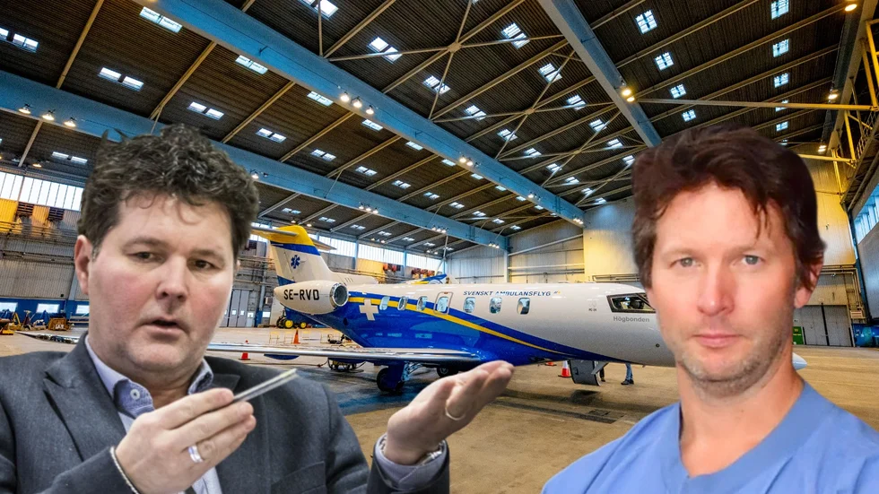 Peter Olofsson tror att KSA framöver kommer att kunna leverera. Lars Falk har upplevt ambulansflygets start som skakig.