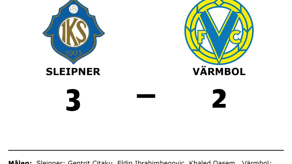 IK Sleipner vann mot Värmbols FC