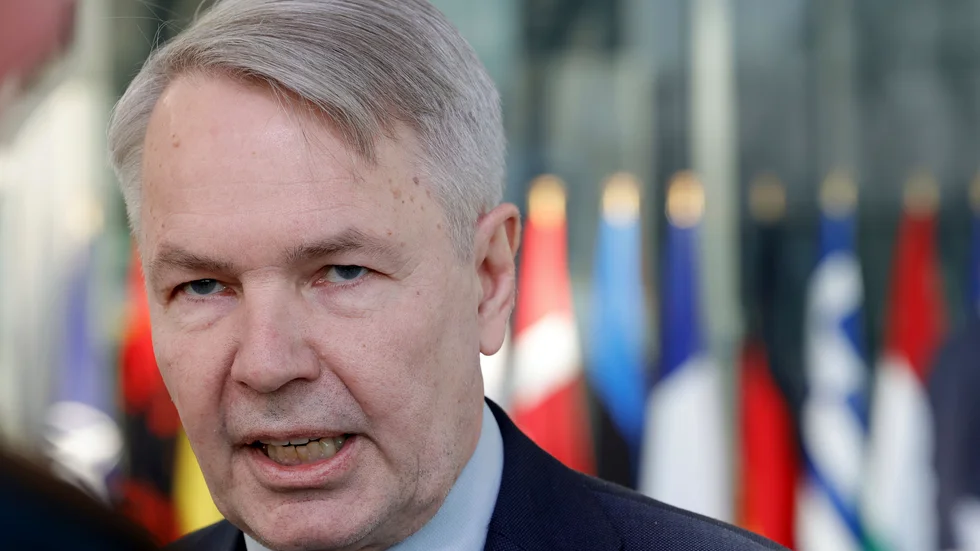 Finlands utrikesminister Pekka Haavisto tycker att Ryssland agerar som förväntat. Arkivbild.