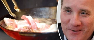 Löfven nöjd efter middagen på Gotland
