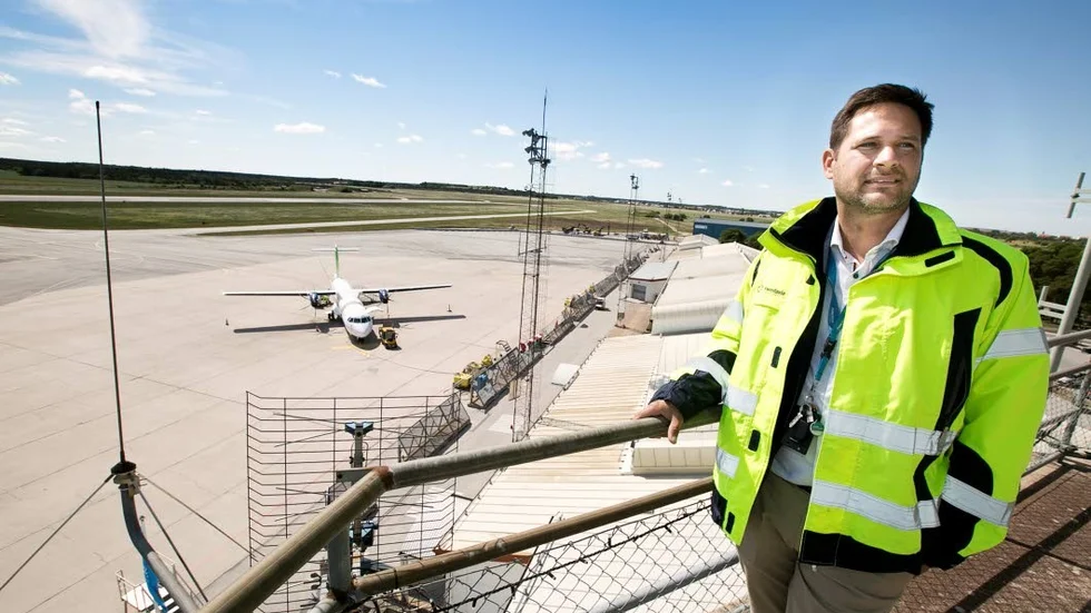 Flygplatschefen Gunnar Jonasson.