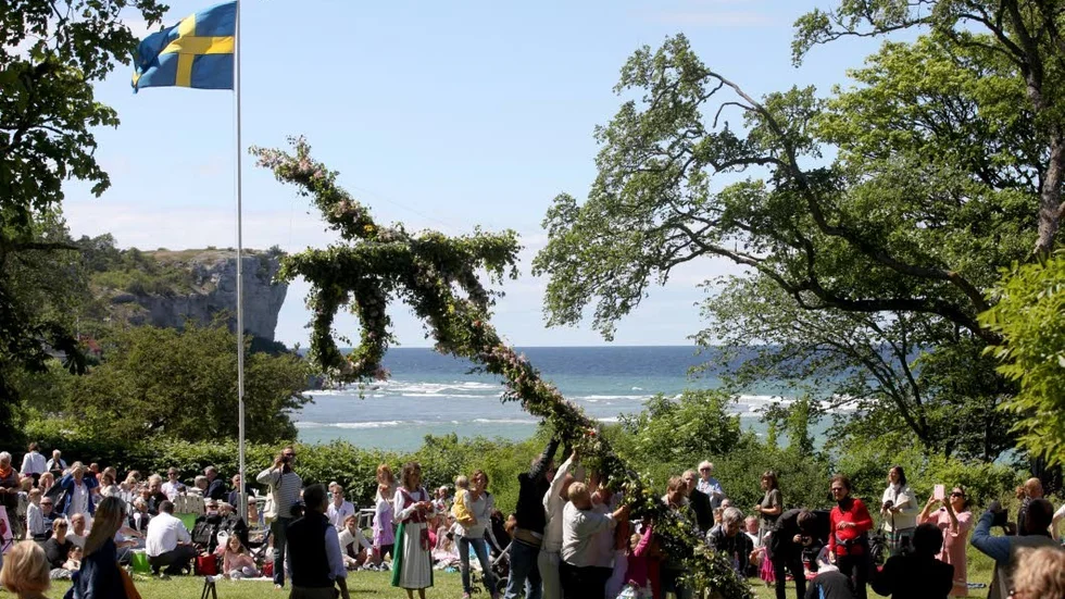 Fridhem i Västerhejde är ett av ställena där det firas midsommar.