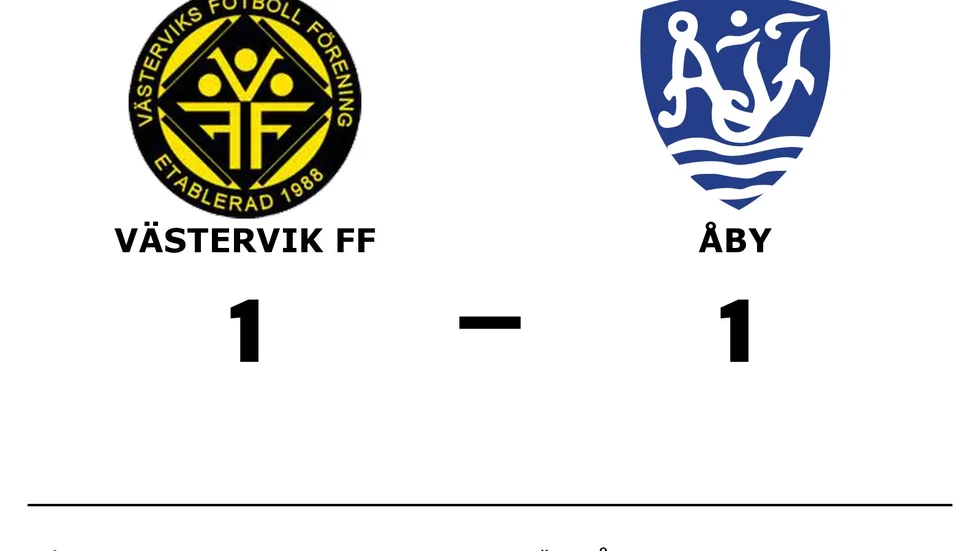 Västerviks FF spelade lika mot Åby IF