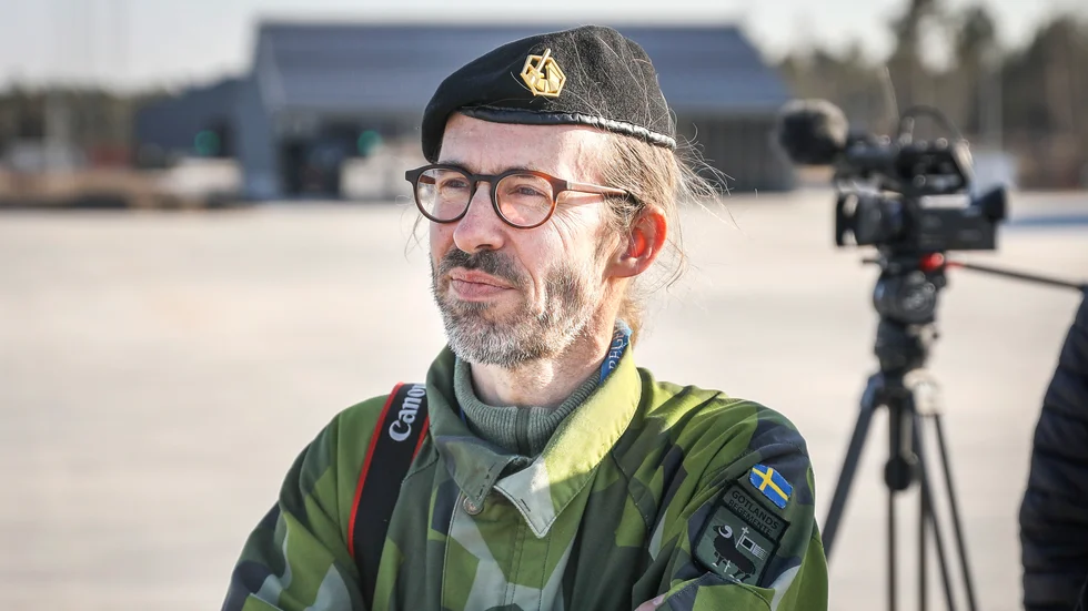Tomas Ängshammar är kommunikationschef vid Gotlands regemente.
