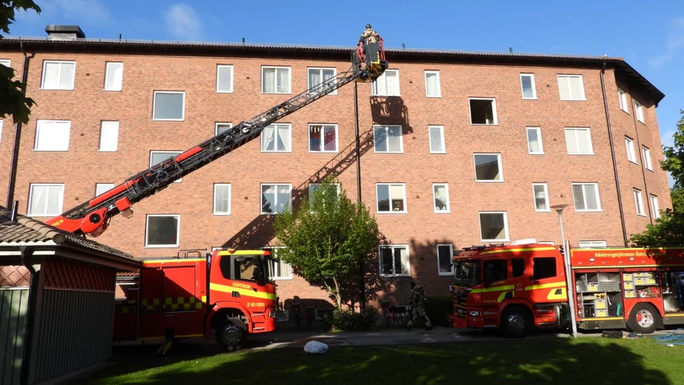 Räddningstjänsten undersökte var röken kom i från.
