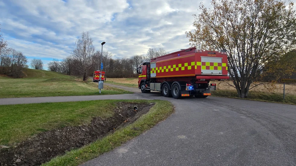 Räddningstjänsten ryckte ut till Brånnestad på ett brandlarm.