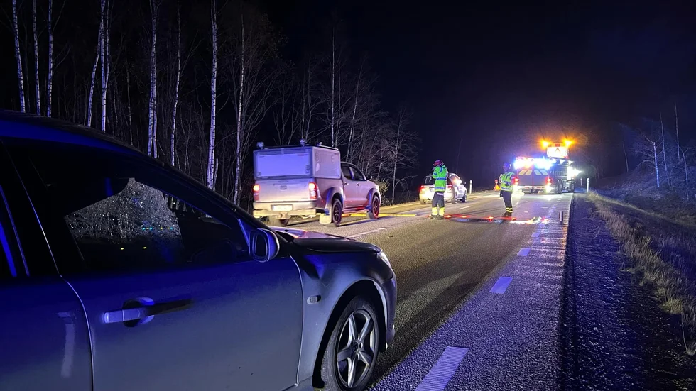 Olyckan har inträffat mellan Pelarne och Cirkulationsplats Åkebo, uppger Trafikverket. 