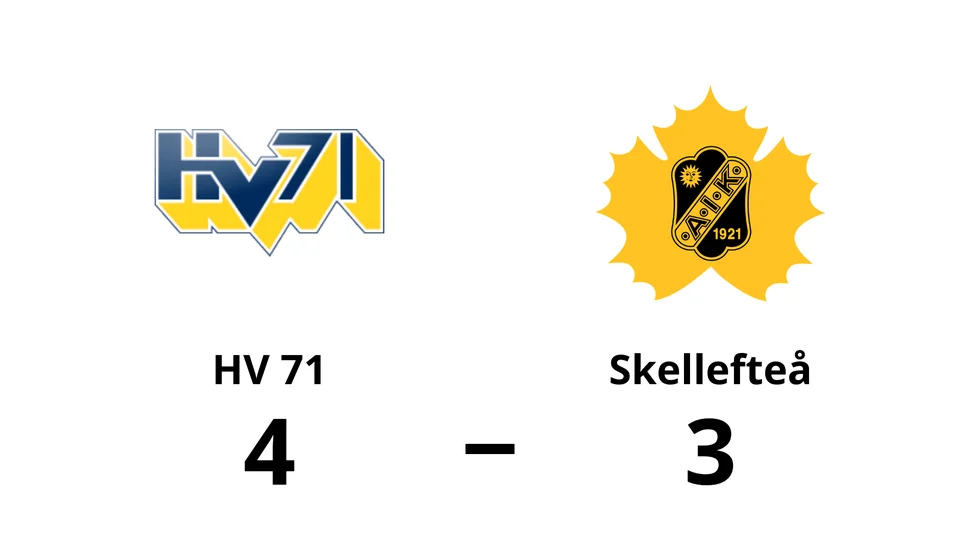HV 71 vann mot Skellefteå AIK