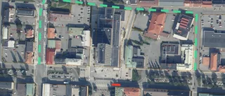 Störningar på Kanalgatan i Skellefteå – läckage på värmeslinga
