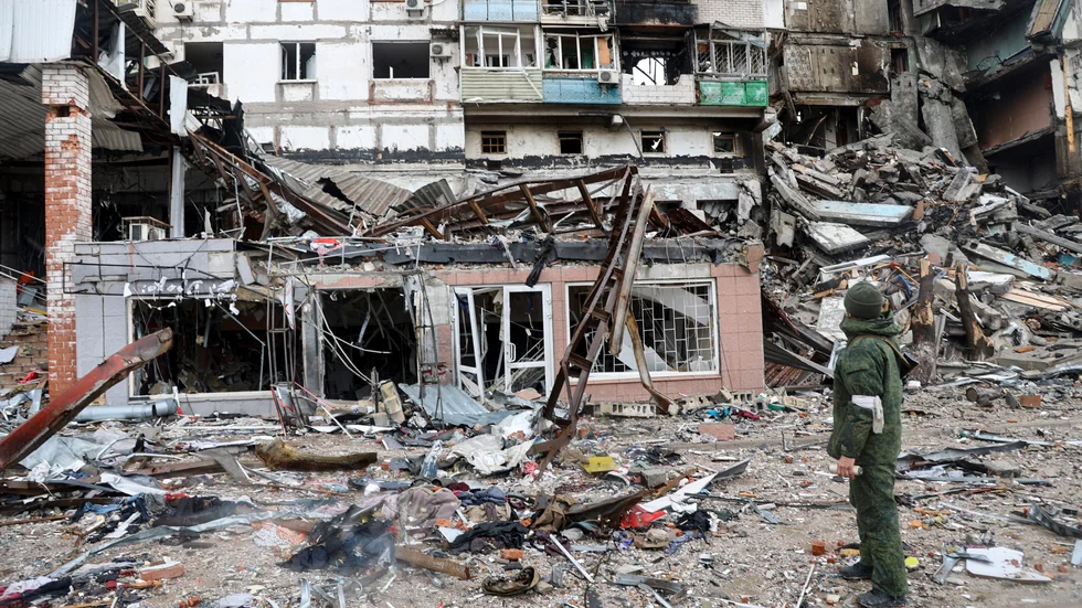Hur orolig ska man vara för läget i världen just nu? Bilden är en arkivbild från ett krigshärjat Mariupol. 