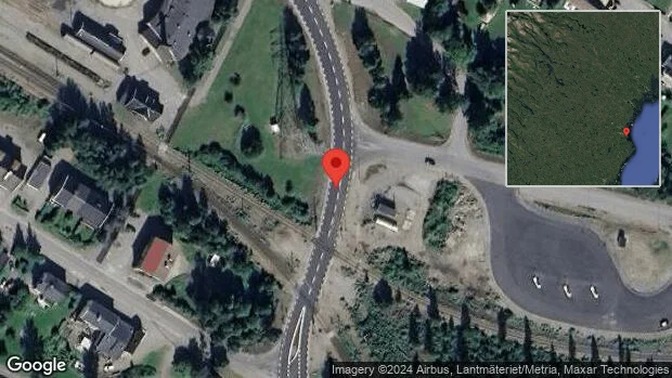 Allvarlig brand påverkar trafiken på väg 372